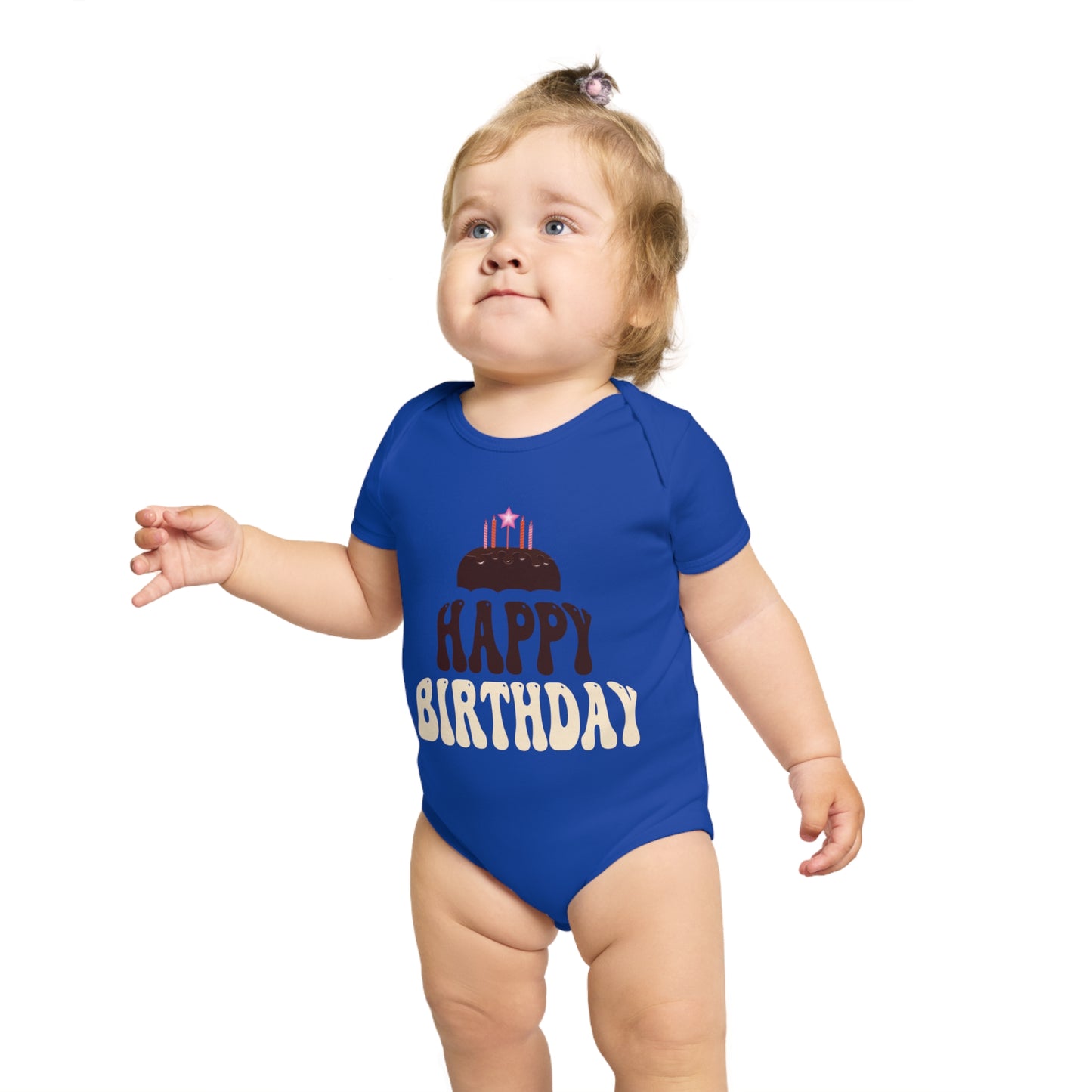 Birthday Vibes design baby bodysuit for birthday gift