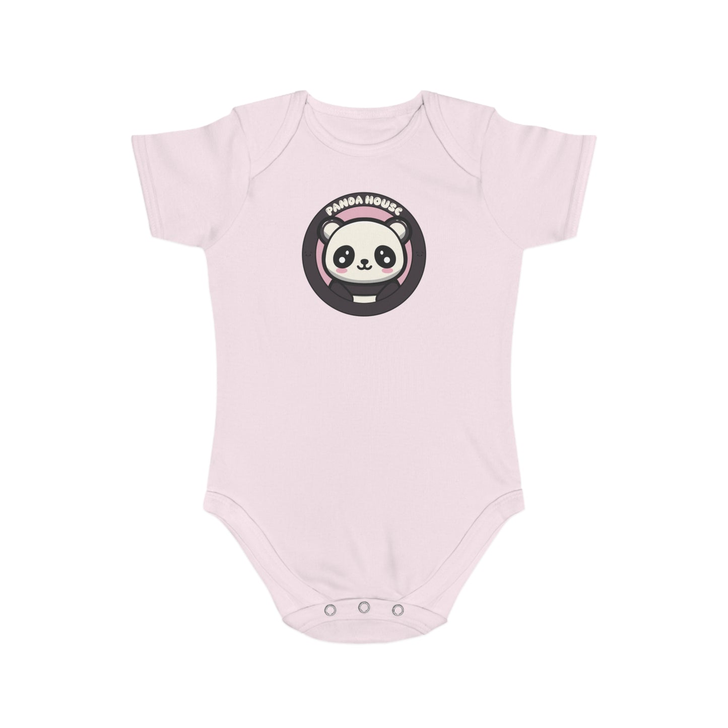 cute cartoon panda design baby bodysuit
