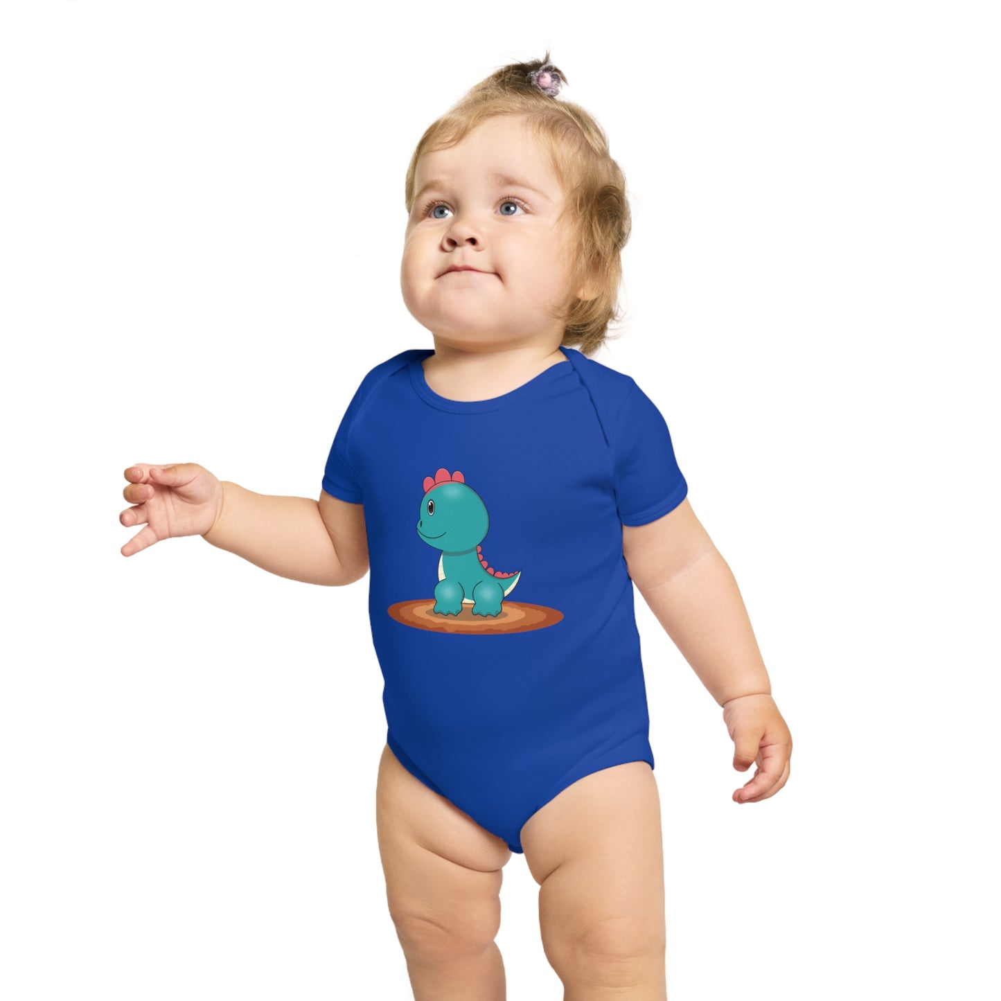 Cute Dinosaur Short Sleeve Baby Bodysuit - Perfect Gift for Baby Showers