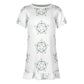 Girls' Geometric Star Ruffle Hem Short Sleeve Dress