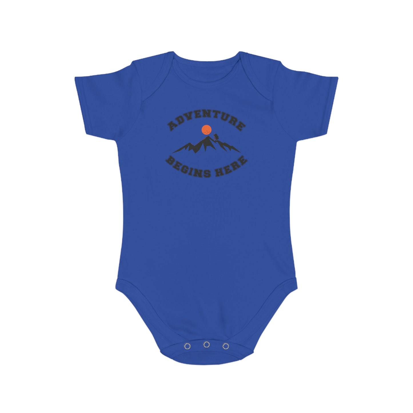 Adventure Begins Here Baby Bodysuit