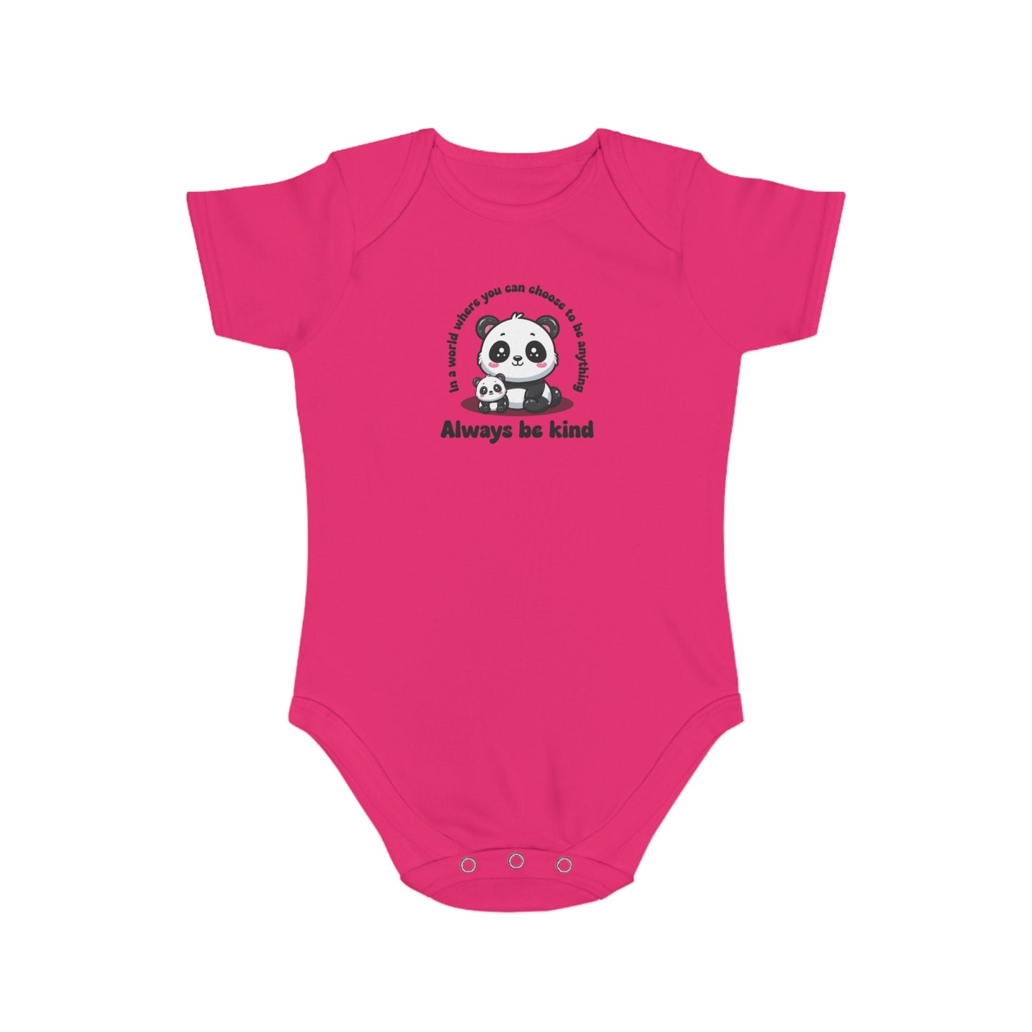Cute Panda Love design baby bodysuit