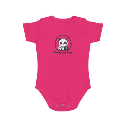 Cute Panda Love design baby bodysuit