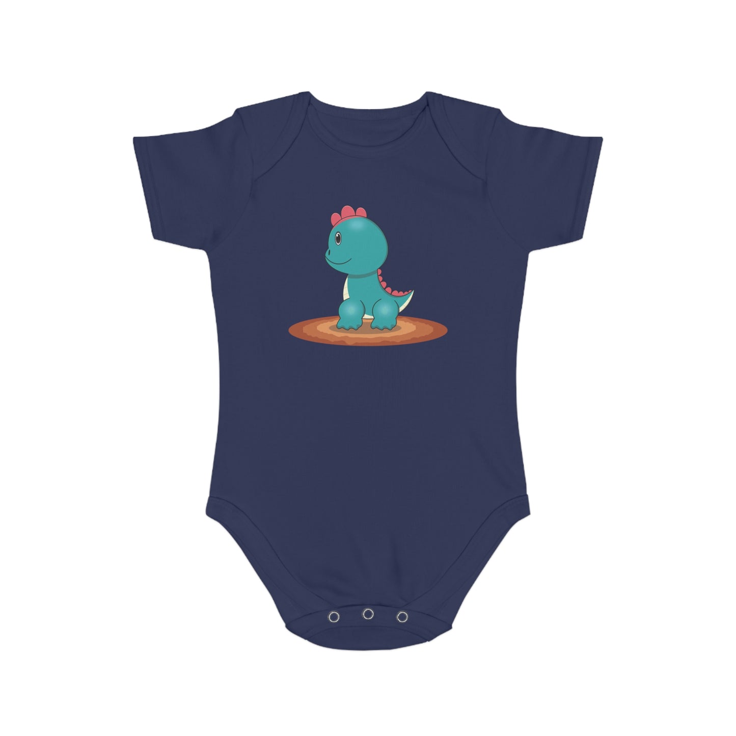 Cute Dinosaur Short Sleeve Baby Bodysuit - Perfect Gift for Baby Showers