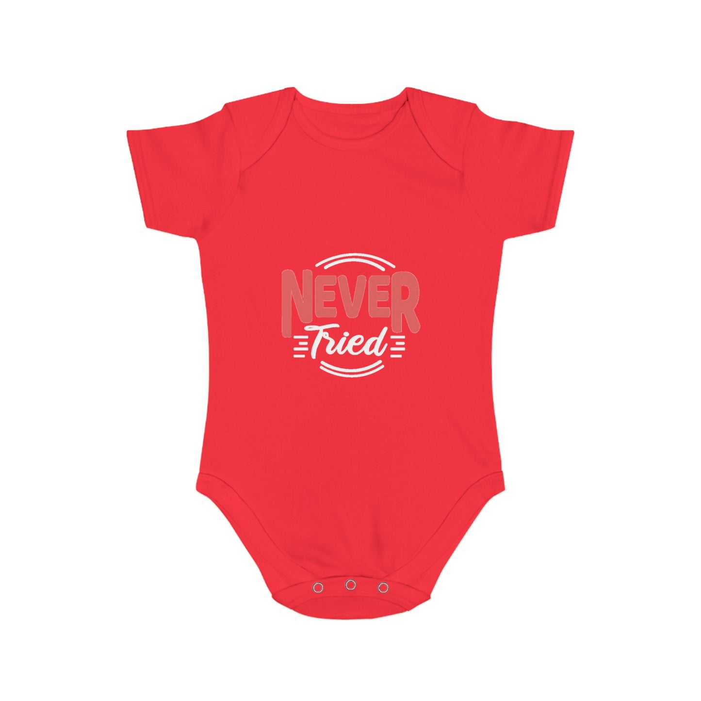 Cute Never Tried Baby Bodysuit - Stylish Infant