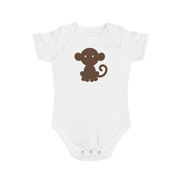 Cheeky Monkey design baby bodysuit