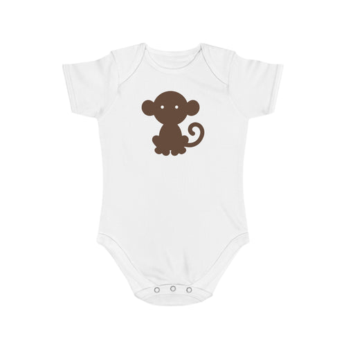 Cheeky Monkey design baby bodysuit