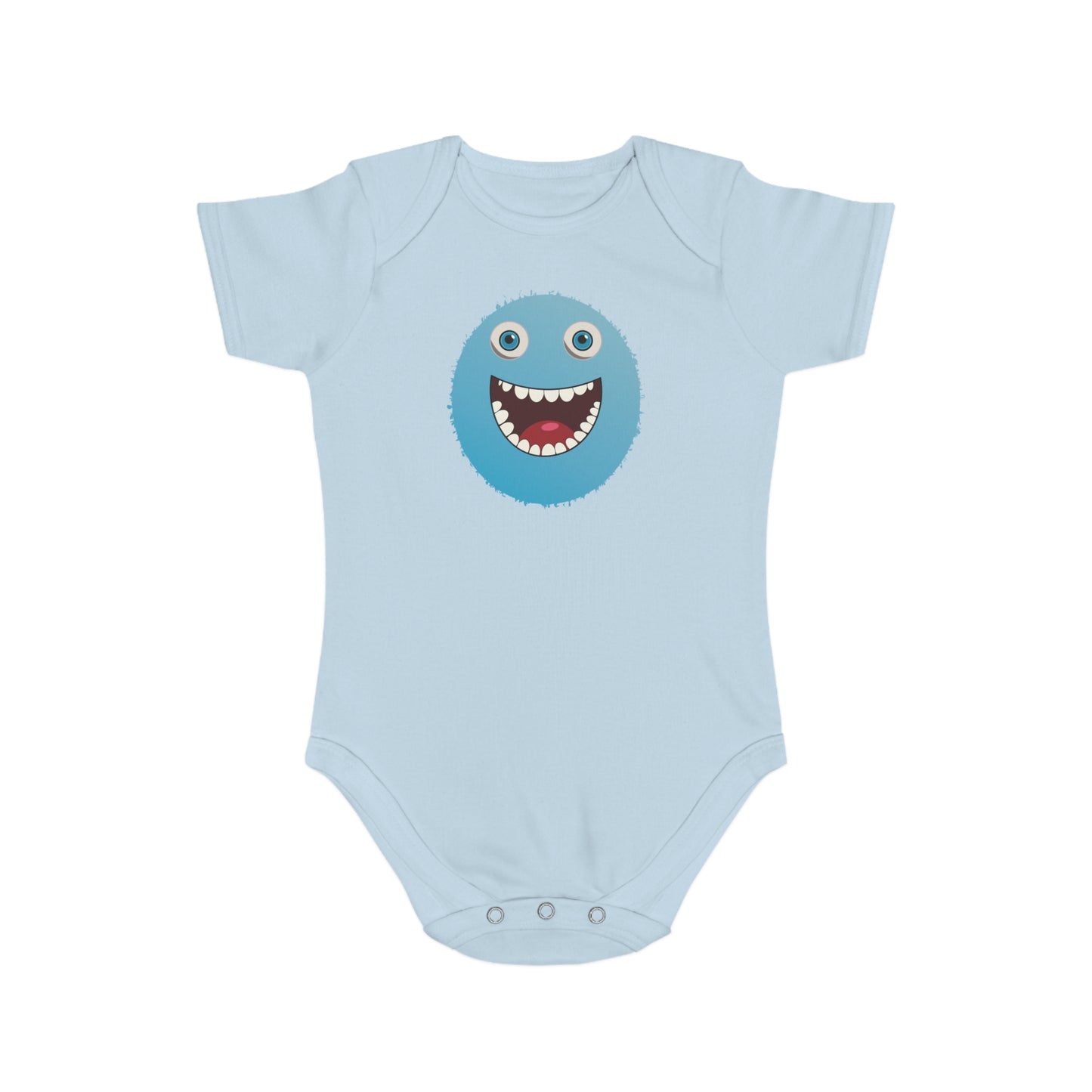 Happy Monster design baby bodysuit