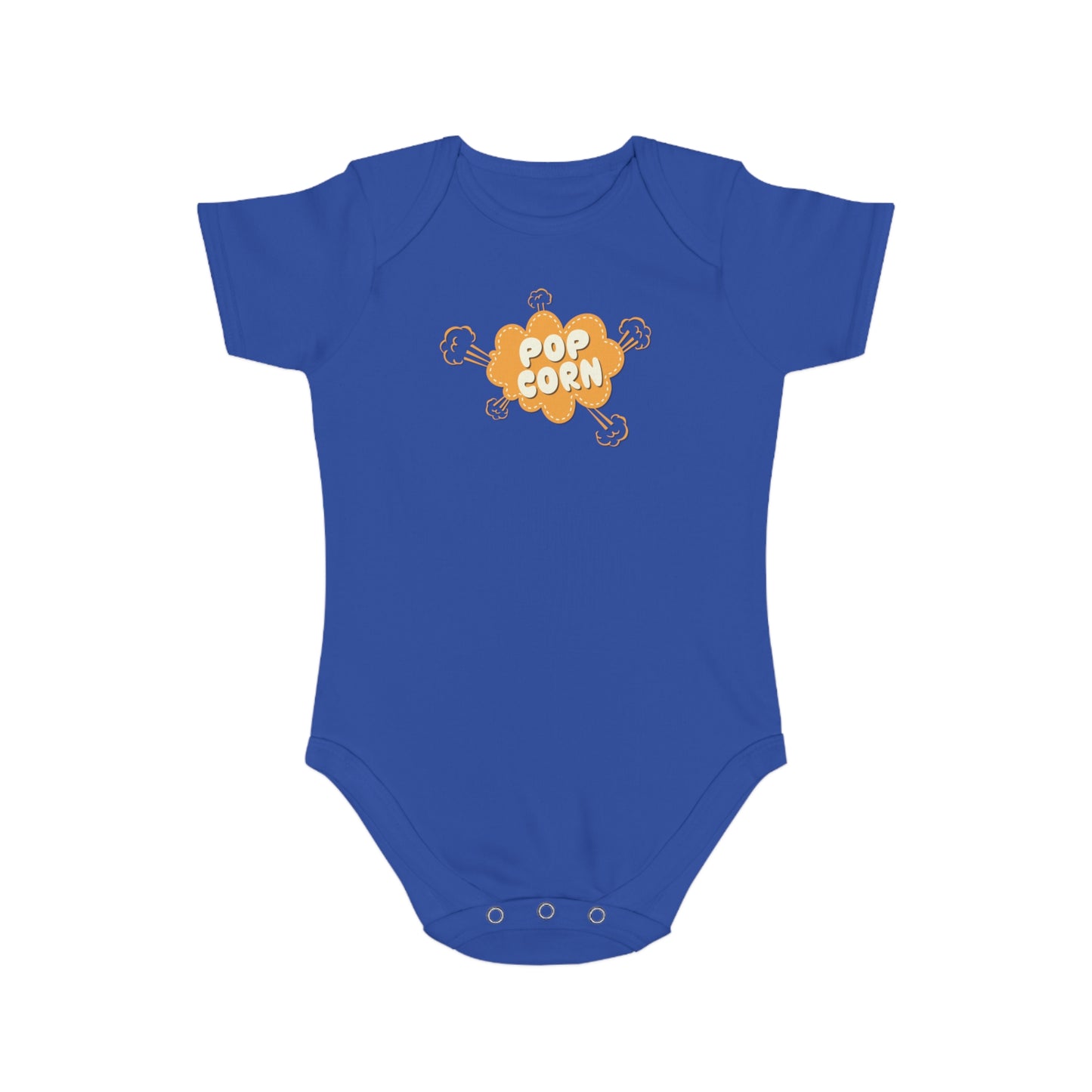 cute popcorn design baby bodysuit