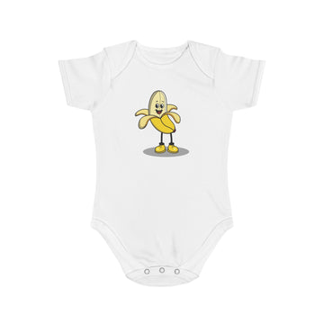 Smiley Banana design baby  bodysuit