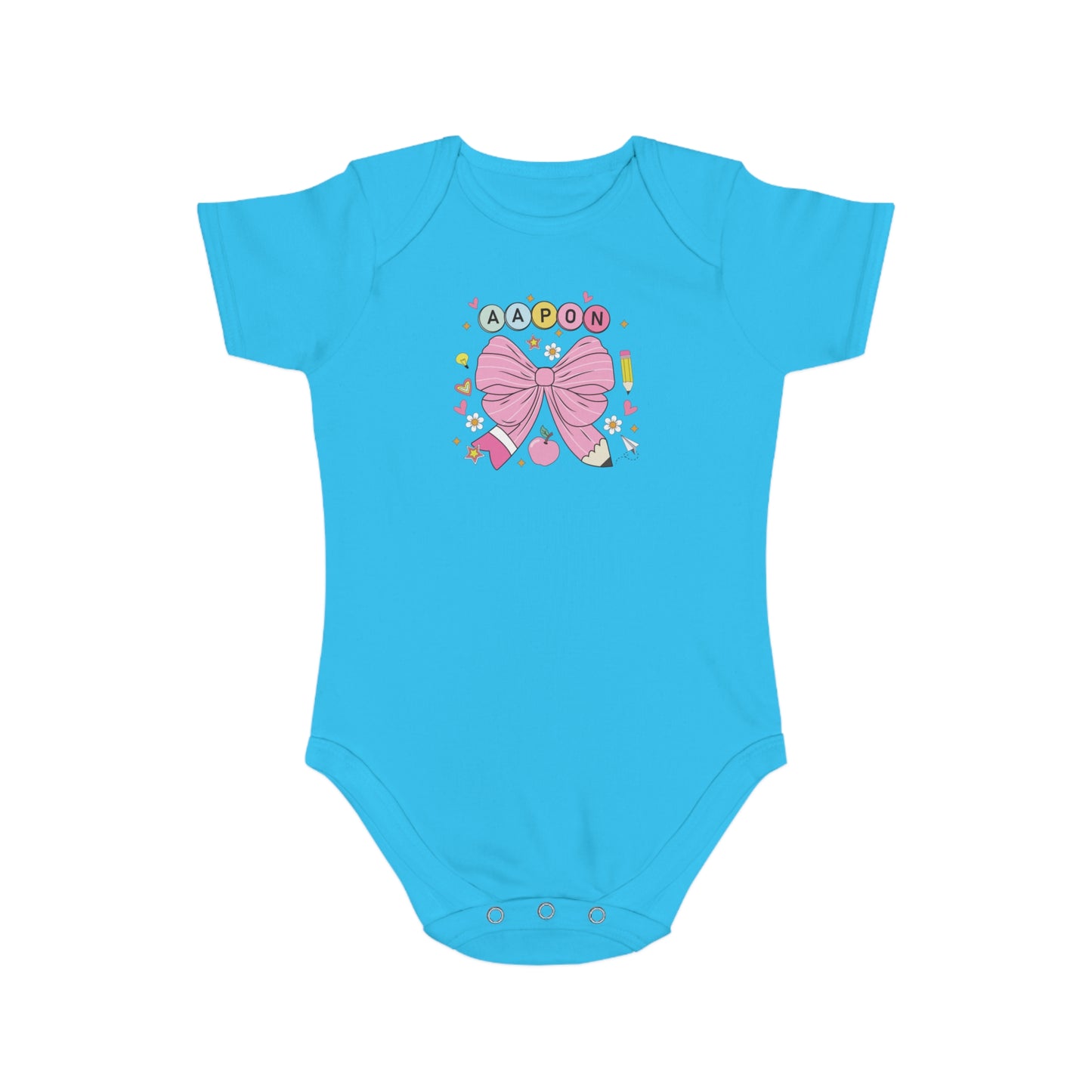 Pink Bow Magic design baby  bodysuit