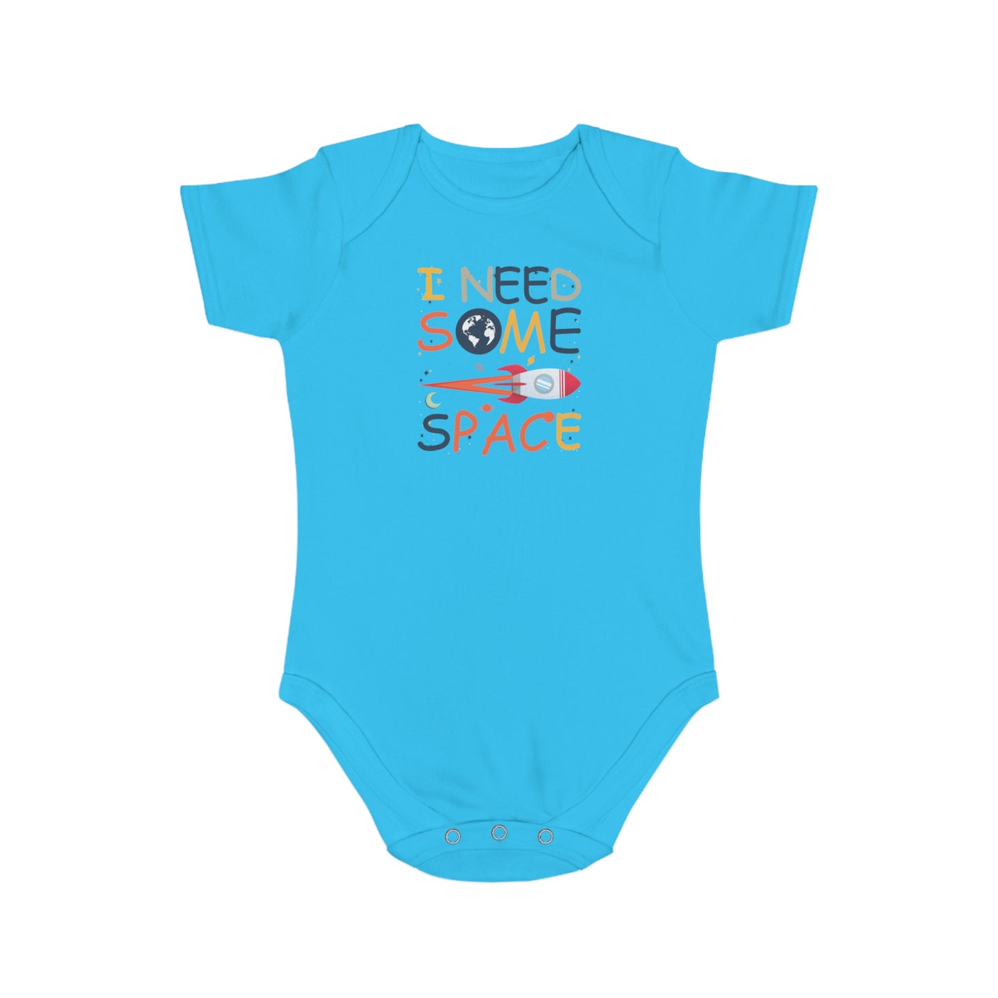 Need Space design baby bodysuit