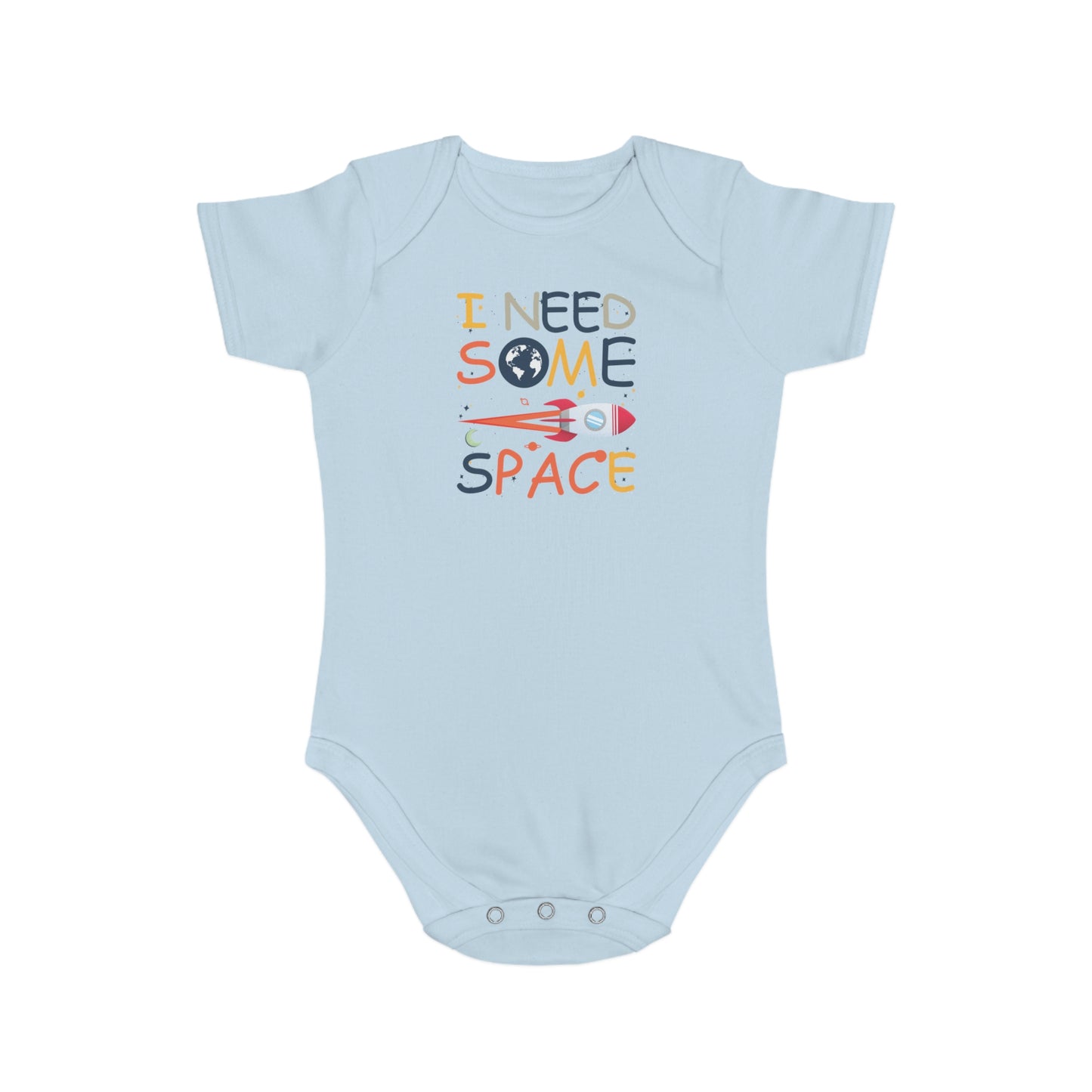 Need Space design baby bodysuit