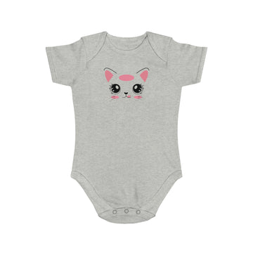 Kawaii Kitty Face design baby bodysuit