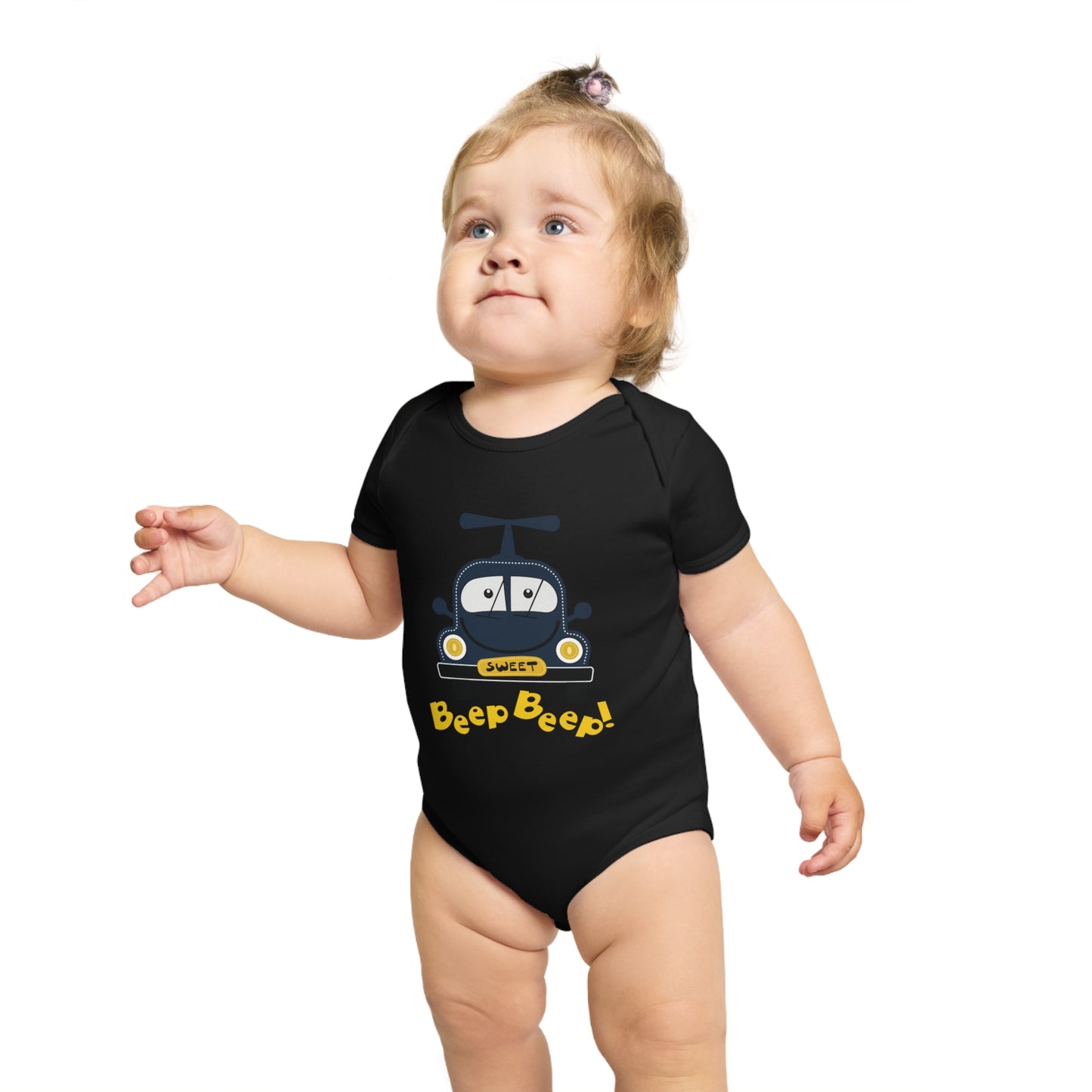 Sweet Beep Ride design baby  bodysuit