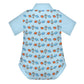 200gsm Baby Short Sleeve Polo Romper | All-Over Print