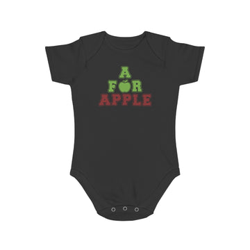 A for Apple design Cotton baby bodysuit