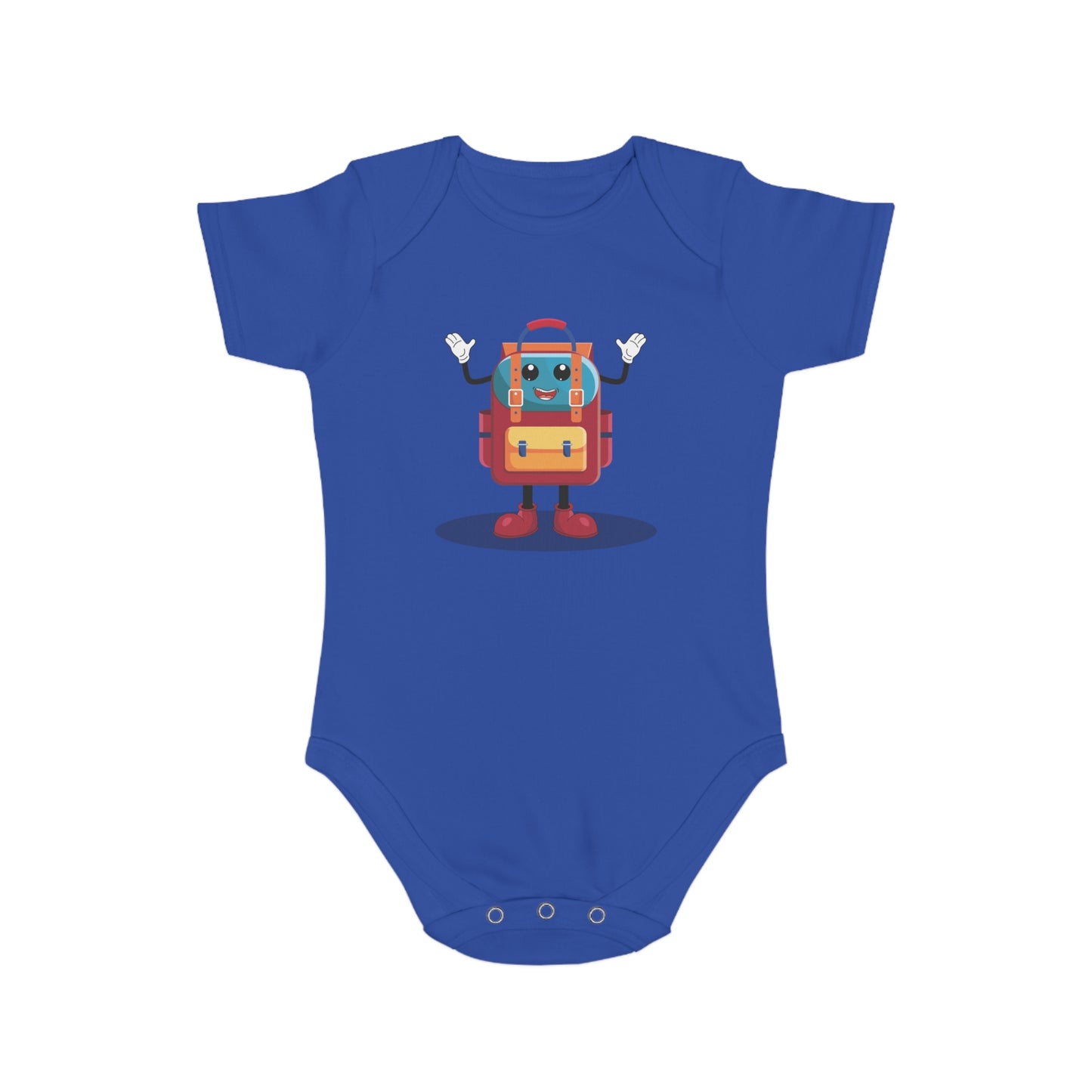 Cute Backpack Buddy Baby Bodysuit