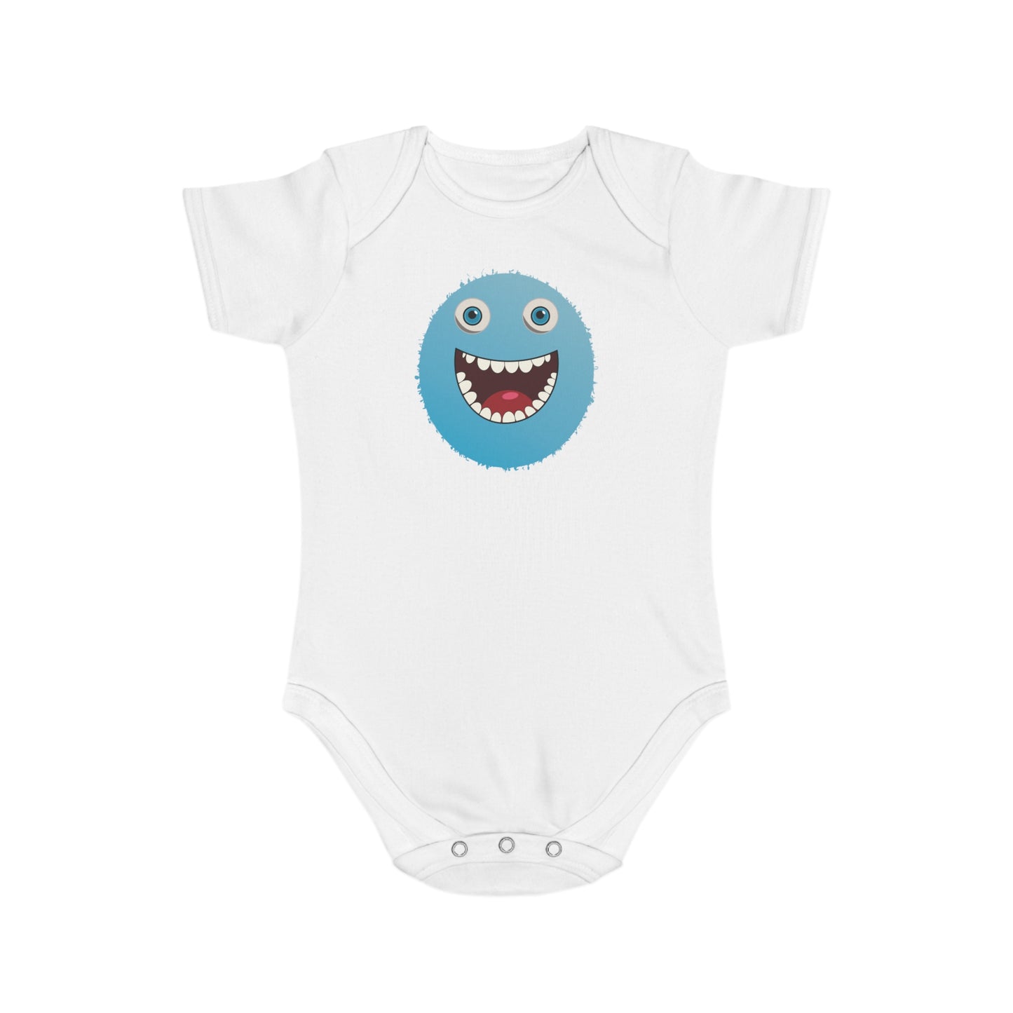 Happy Monster design baby bodysuit
