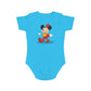 Cheerful Mouse design baby bodysuit