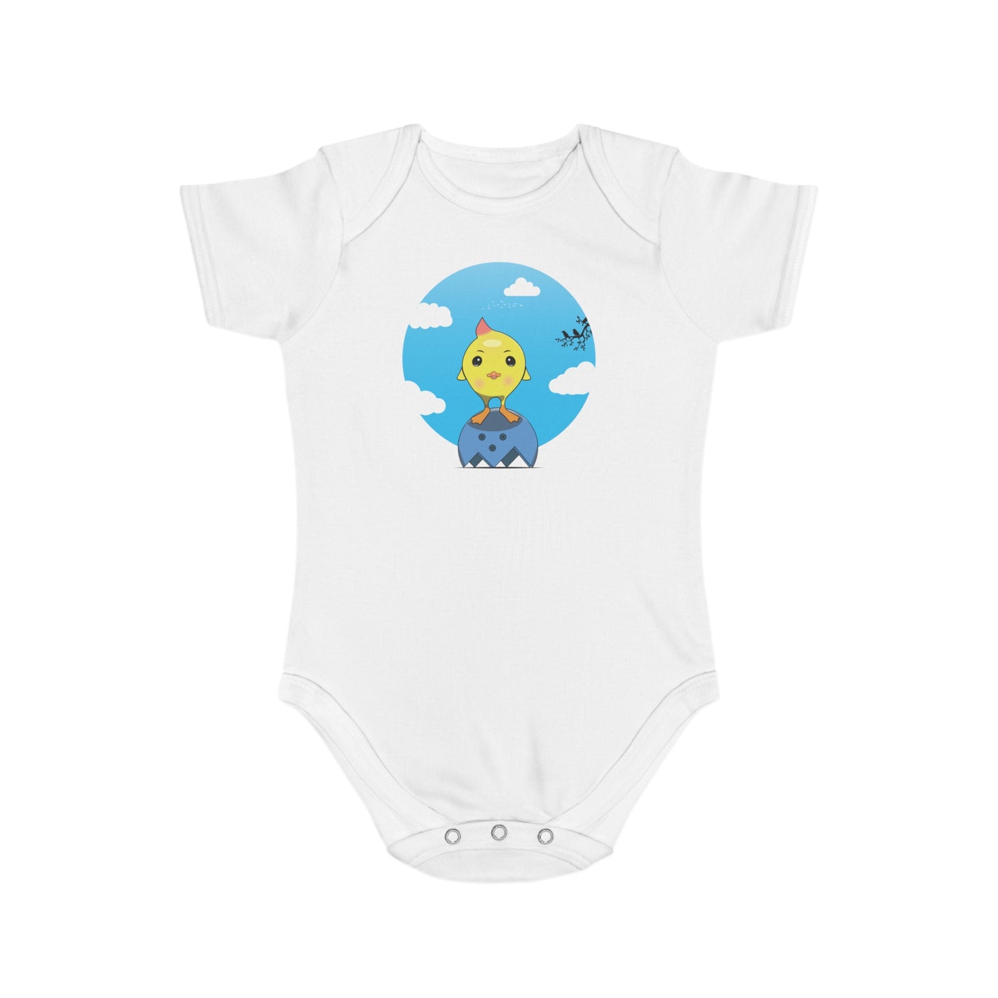 Sunny Chick design baby  bodysuit