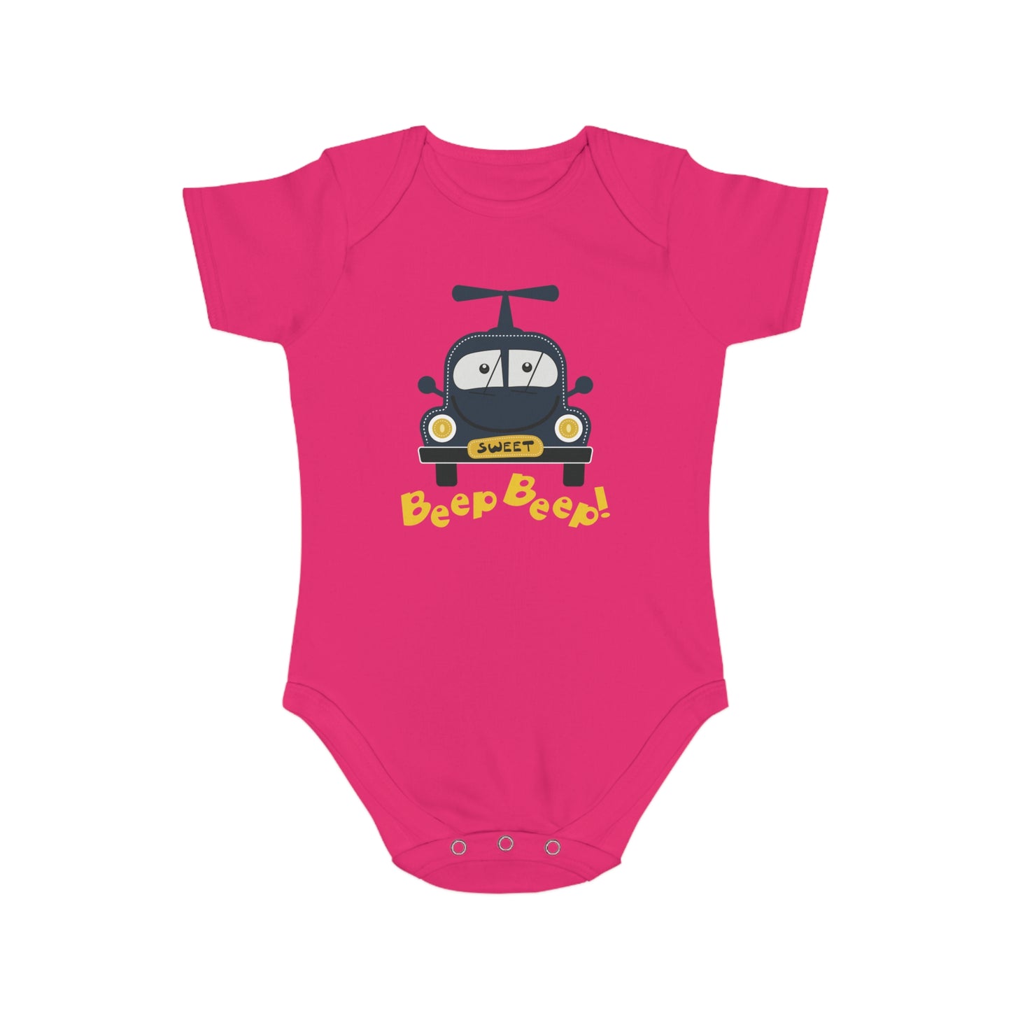 Sweet Beep Ride design baby  bodysuit