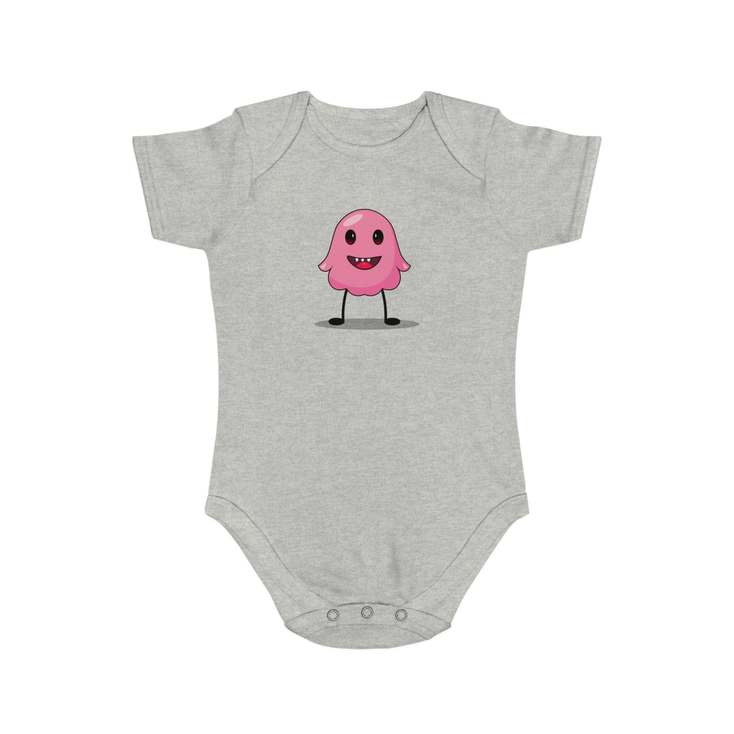 Pink Monster design baby  bodysuit