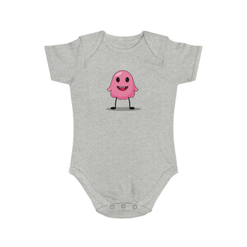 Pink Monster design baby  bodysuit