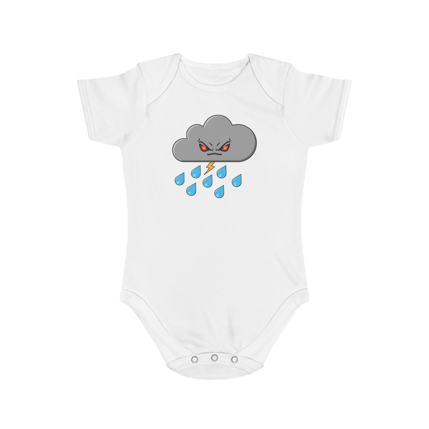 Angry Cloud design Cotton baby  bodysuit