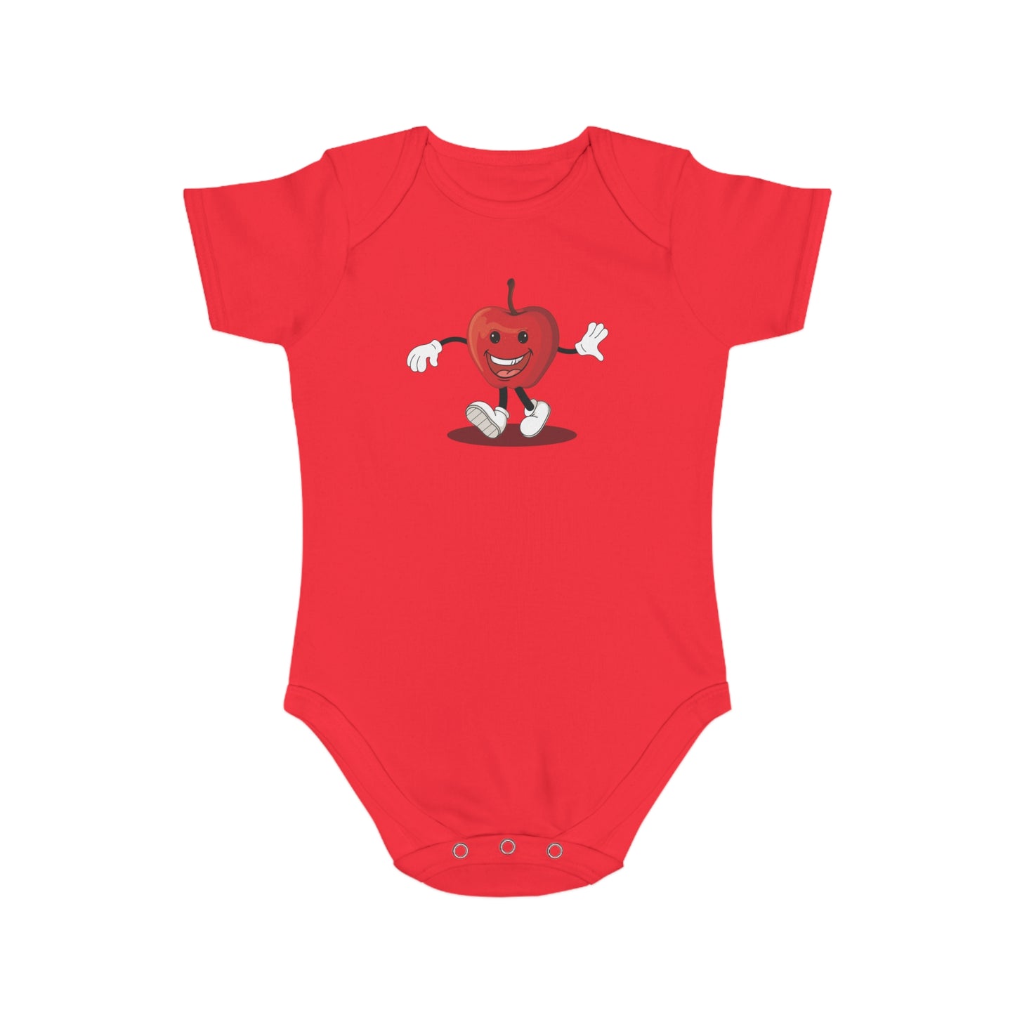 Happy Apple design baby baby bodysuit