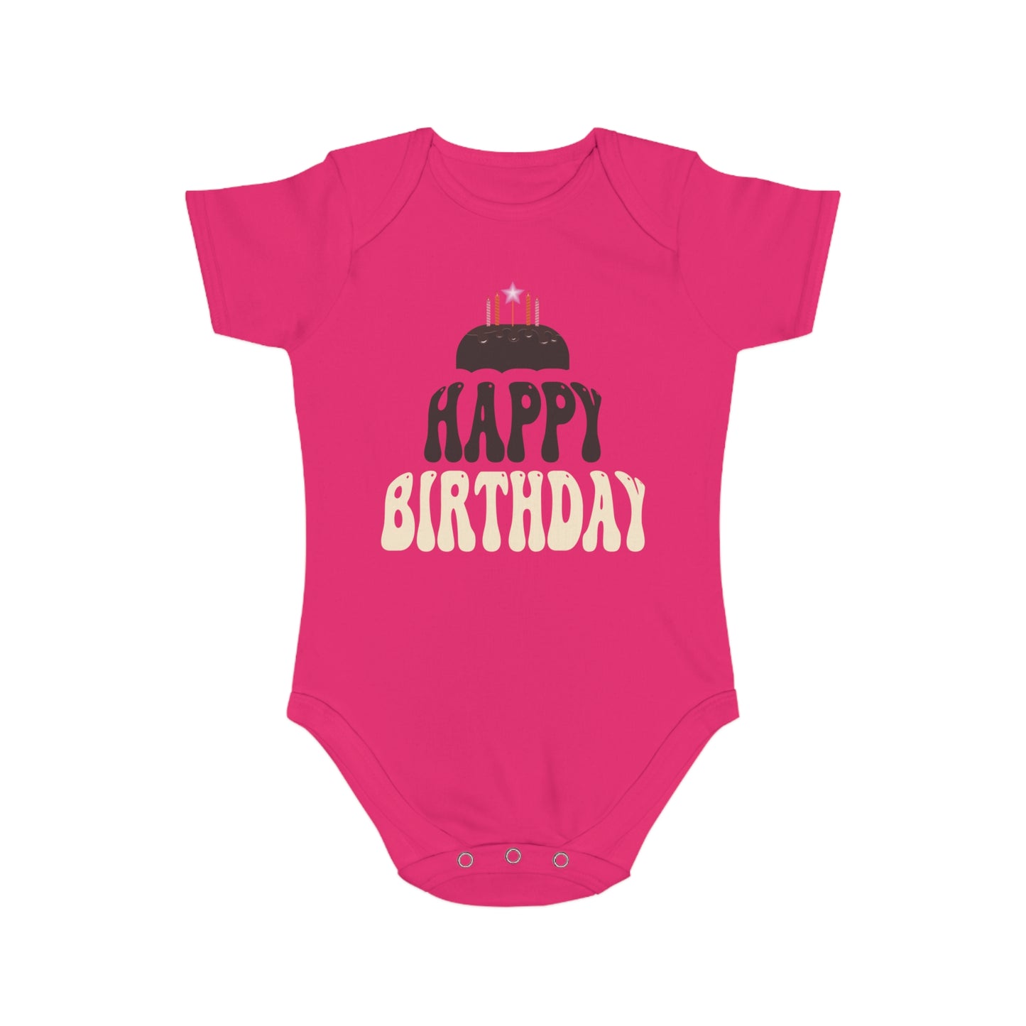 Birthday Vibes design baby bodysuit for birthday gift