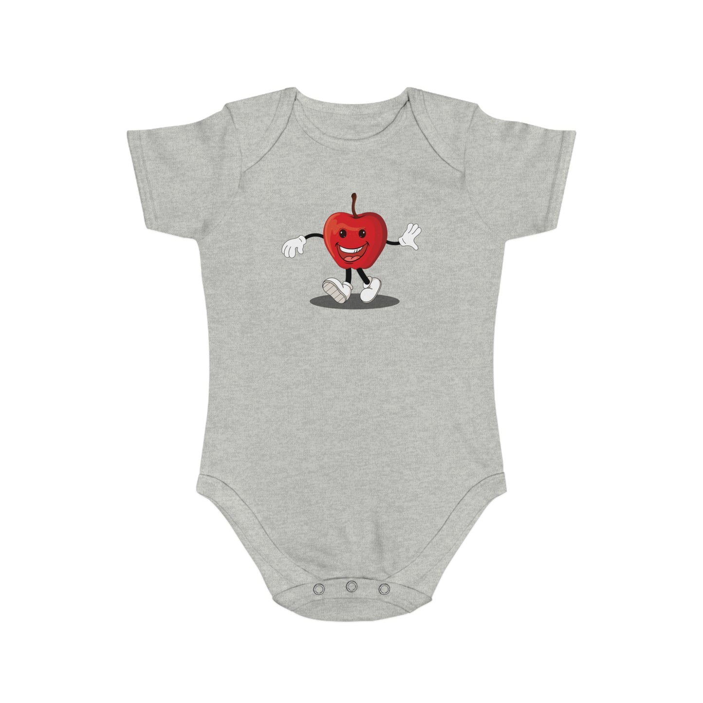Happy Apple design baby baby bodysuit