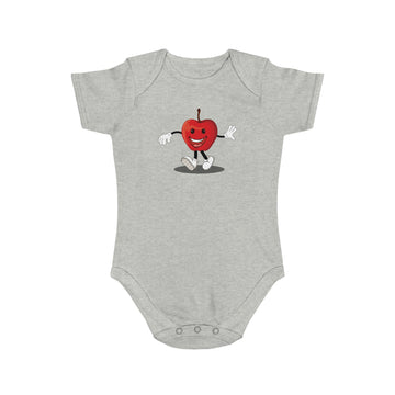 Happy Apple design baby baby bodysuit