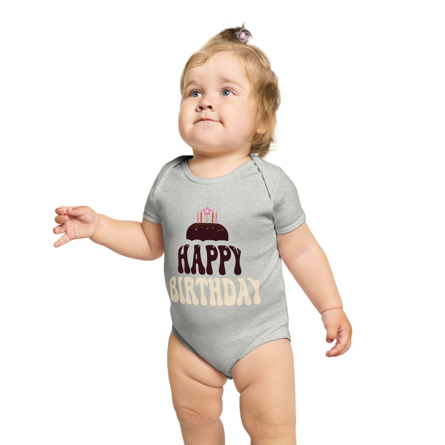 Birthday Vibes design baby bodysuit for birthday gift