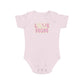 Love You Mom design baby bodysuit 	Love You Mom Baby Bodysuit | Heartfelt Cotton Infant Outfit