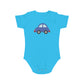 Happy Blue Car design baby bodysuit