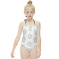 Cute Geometric Star Tie-Neck Swimsuit for Girls