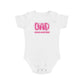 Cute Mom and Dad Short Sleeve Baby Bodysuit