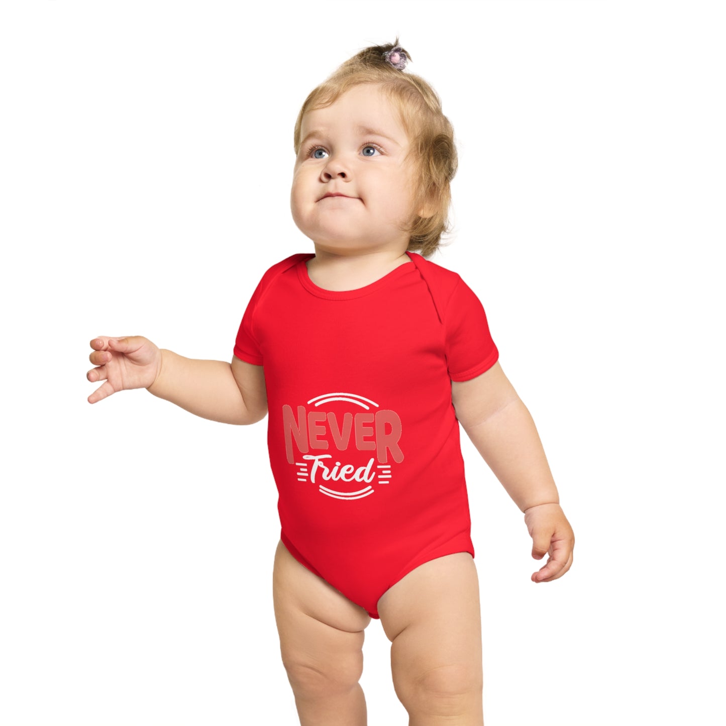 Cute Never Tried Baby Bodysuit - Stylish Infant