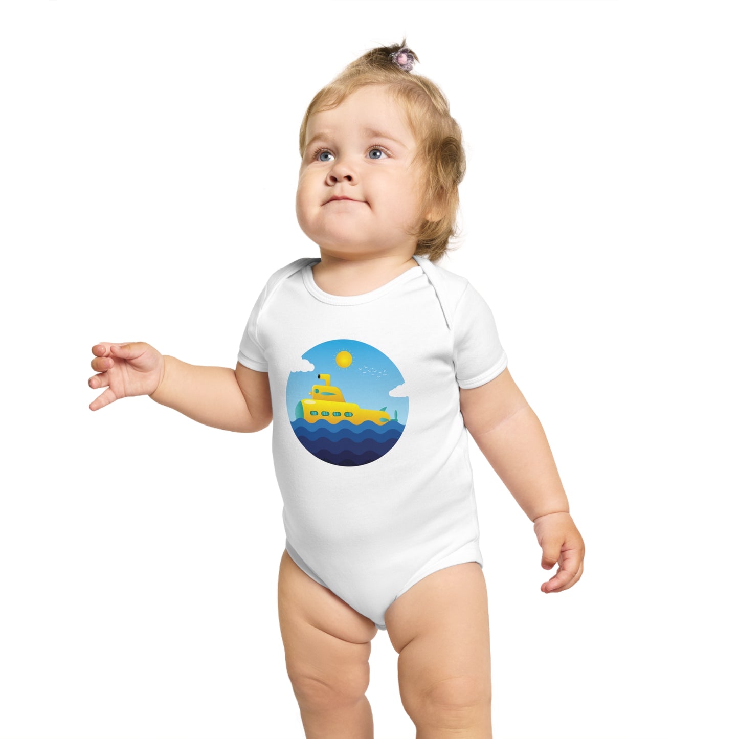 Sunny Submarine design baby  bodysuit
