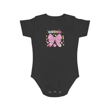 Pink Bow Magic design baby  bodysuit