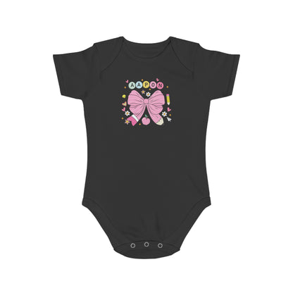 Pink Bow Magic design baby  bodysuit