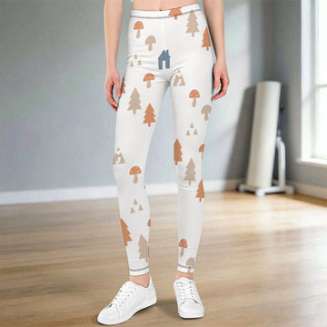 Girls' Woodland Print Yoga Leggings