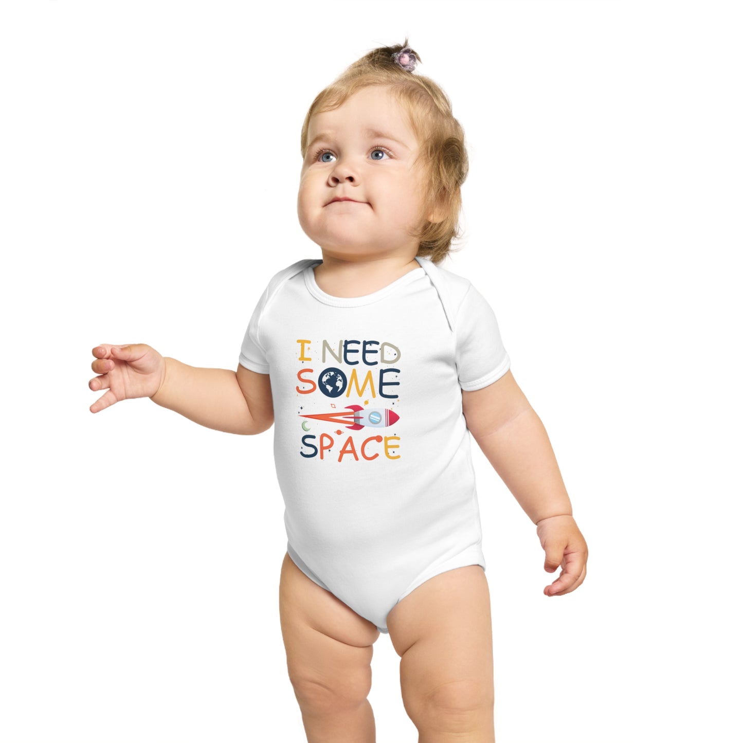 Need Space design baby bodysuit