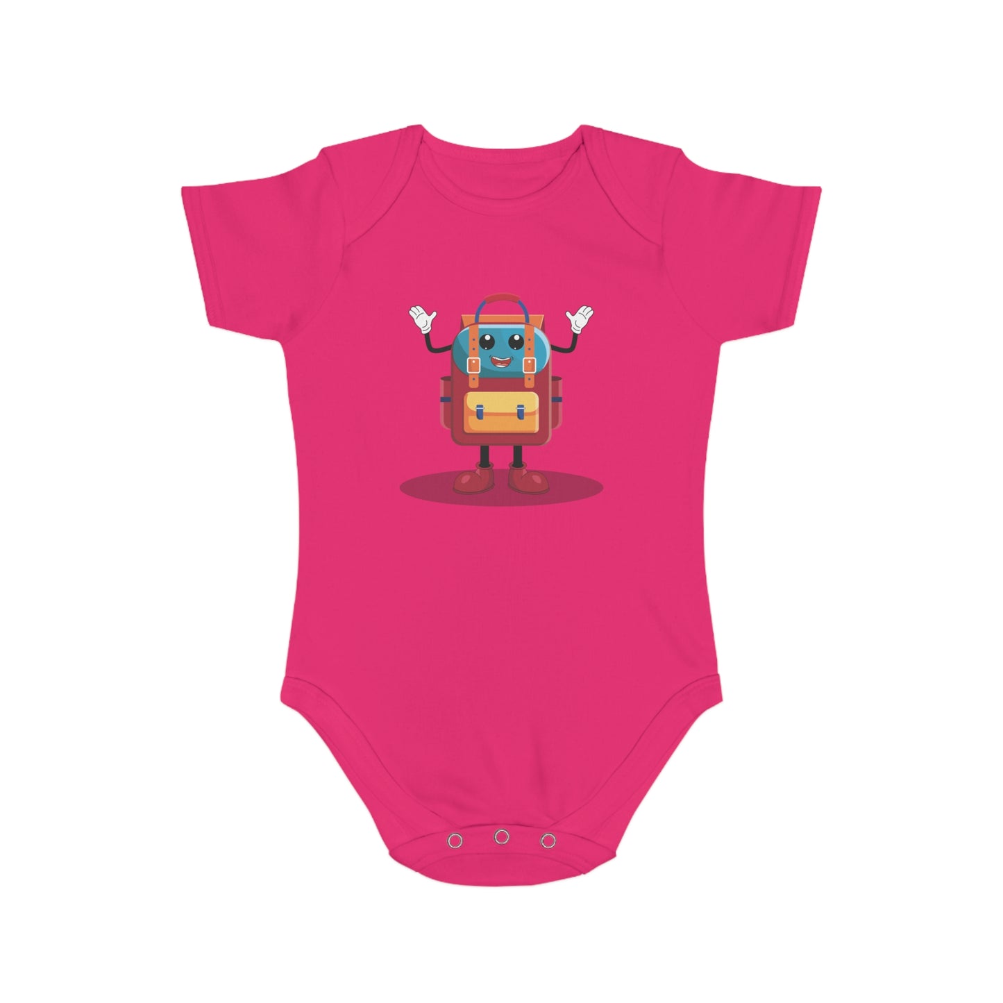 Cute Backpack Buddy Baby Bodysuit