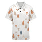 Kids' Woodland Print Button-Down Polo Shirt