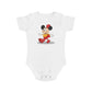 Cheerful Mouse design baby bodysuit