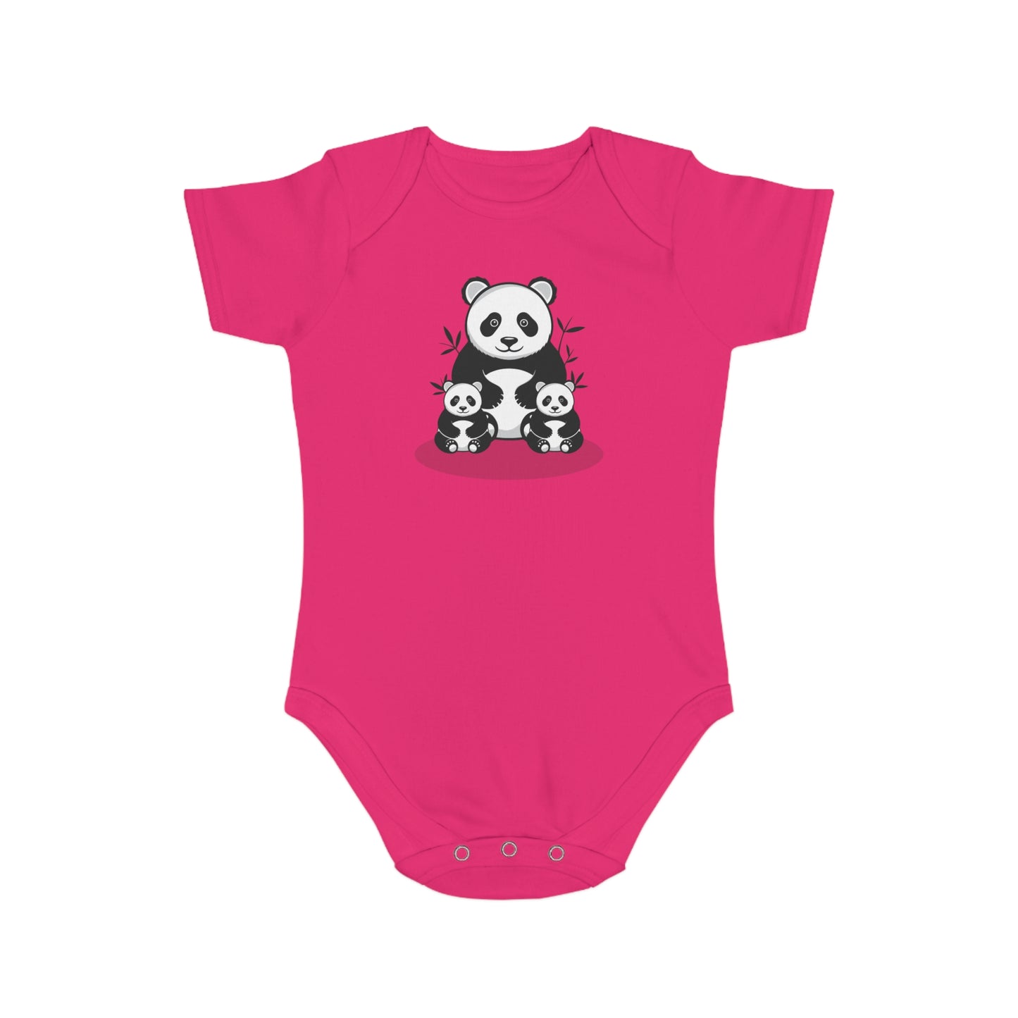 Panda Family Love design baby  bodysuit