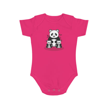 Panda Family Love design baby  bodysuit