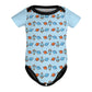 Cotton Short Sleeve Baby Onesie | Custom All-Over Print